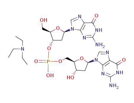 Phosphoric acid (2R,3S,5R)-5-(2-amino-6-oxo-1,6-dihydro-purin-9-yl)-2-hydroxymethyl-tetrahydro-furan-3-yl ester (2R,3S,5R)-5-(2-amino-6-oxo-1,6-dihydro-purin-9-yl)-3-hydroxy-tetrahydro-furan-2-ylmethyl ester; compound with triethyl-amine