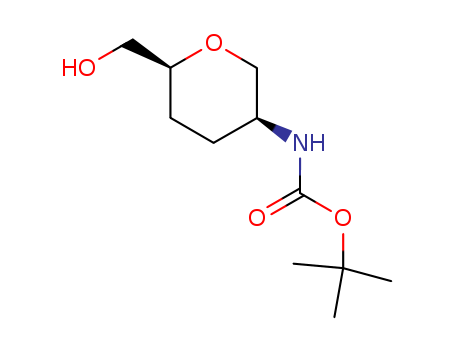 tert-butyl (cis)-6-(hydroxymethyl)-tetrahydro-2H-pyran-3-ylcarbamate