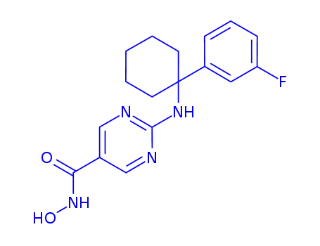 2-[1-(3-Fluoro-phenyl)-cyclohexylamino]-pyrimidine-5-carboxylic acid hydroxyamide