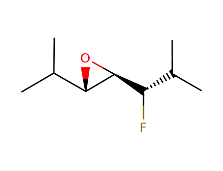 Molecular Structure of 138809-46-8 (Oxirane, 2-(1-fluoro-2-methylpropyl)-3-(1-methylethyl)-, [2alpha(R*),3ba]- (9CI))