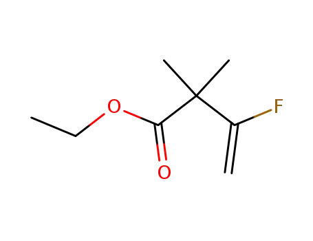Molecular Structure of 131399-85-4 (ethyl 3-fluoro-2,2-dimethylbut-3-enoate)