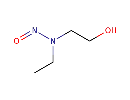 Molecular Structure of 13147-25-6 (N-ETHYL-N-(2-HYDROXYETHYL)NITROSAMINE)