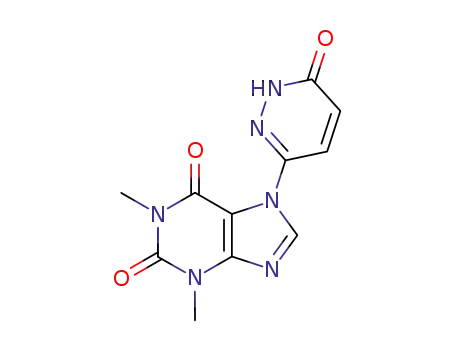 Molecular Structure of 139026-57-6 (6-(7-theophylline)-3(2H)-pyridazinone)