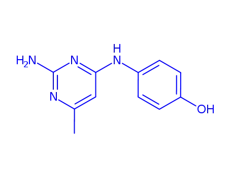 Molecular Structure of 131554-44-4 (2-Amino-4-(p-hydroxyanilino)-6-methylpyrimidine)