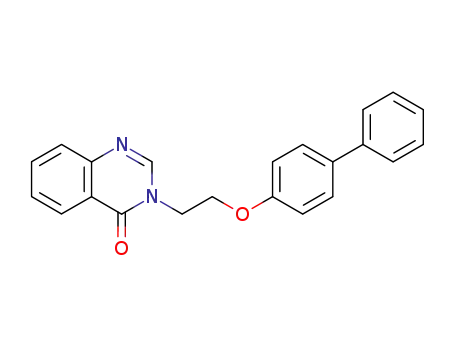 Molecular Structure of 138841-12-0 (3-[2-(biphenyl-4-yloxy)ethyl]quinazolin-4(3H)-one)
