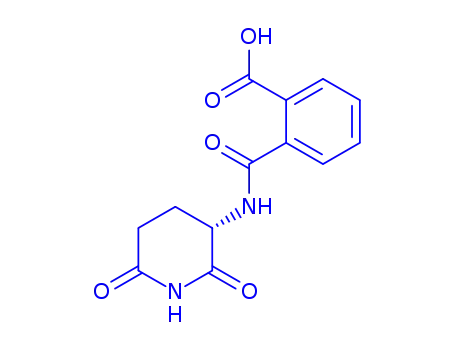 Molecular Structure of 29883-18-9 (2-{[(3S)-2,6-dioxopiperidin-3-yl]carbamoyl}benzoic acid)