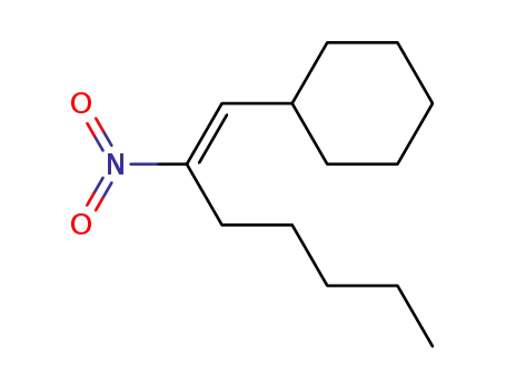 Molecular Structure of 138668-20-9 ((E)-(2-Nitro-1-heptenyl)cyclohexane)