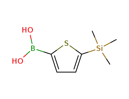 Molecular Structure of 138983-68-3 (5-TRIMETHYLSILYLTHIOPHENE-2-BORONIC ACID)