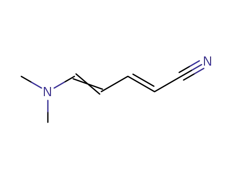 Molecular Structure of 183489-42-1 (2,4-Pentadienenitrile,5-(dimethylamino)-(9CI))