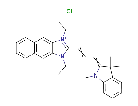 1,3-diethyl-2-[(E,3E)-3-(1,3,3-trimethylindol-2-ylidene)prop-1-enyl]-1,2-dihydrobenzo[f]benzimidazol-1-ium;chloride