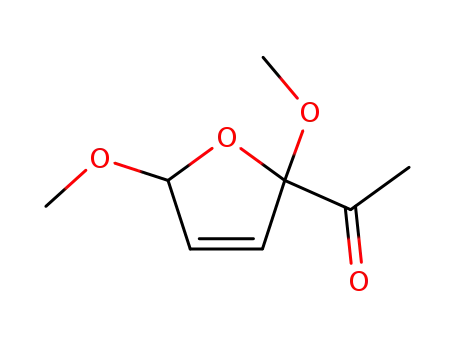 Molecular Structure of 13156-18-8 ((2,5-Dihydro-2,5-dimethoxyfuran-2-yl)(methyl) ketone)