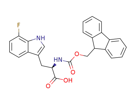 Molecular Structure of 1956434-65-3 (N-Fmoc-7-fluoro-L-tryptophan)