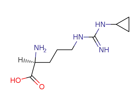 Molecular Structure of 139299-32-4 (omega-N-cyclopropylarginine)