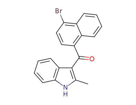 Molecular Structure of 1366068-38-3 (2-methyl-3-(4-bromo-1-naphthoyl)indole)