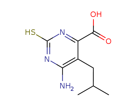 4-Pyrimidinecarboxylicacid, 6-amino-1,2-dihydro-5-(2-methylpropyl)-2-thioxo- cas  13164-82-4