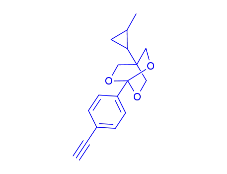 2,6,7-트리옥사비사이클로(2.2.2)옥탄, 1-(4-에티닐페닐)-4-(2-메틸사이클로 프로필)-, 트랜스-