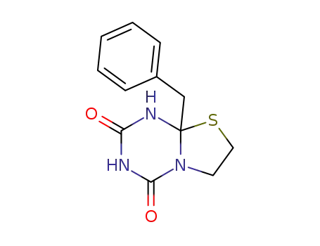 Molecular Structure of 13146-75-3 (8a-benzyltetrahydro-2H-[1,3]thiazolo[3,2-a][1,3,5]triazine-2,4(3H)-dione)