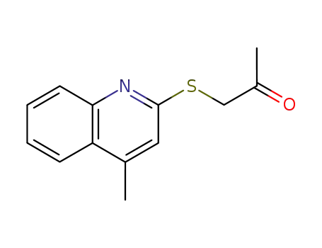 Molecular Structure of 13896-85-0 (1-[(4-methylquinolin-2-yl)sulfanyl]propan-2-one)