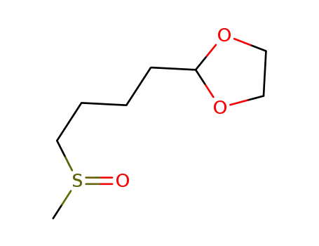 Molecular Structure of 1391054-23-1 (2-[4-(Methylsulfinyl)butyl]-1,3-dioxolane)