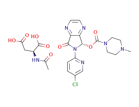 Molecular Structure of 1107971-15-2 ((S)-zopiclone N-acetyl-L-aspartate)