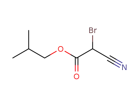 Molecular Structure of 131534-55-9 (Acetic acid, bromocyano-, 2-methylpropyl ester (9CI))