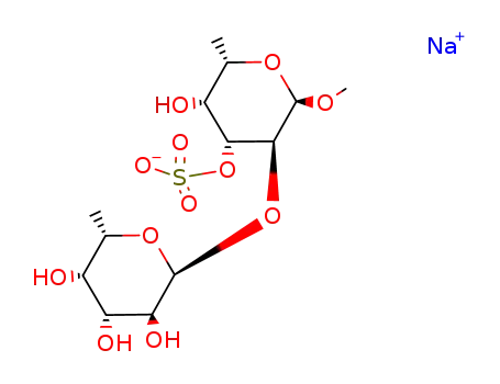 Molecular Structure of 131511-43-8 (methyl 2-O-fucopyranosylfucopyranoside 3 sulfate)
