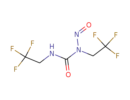 Molecular Structure of 13908-99-1 (1-nitroso-1,3-bis(2,2,2-trifluoroethyl)urea)