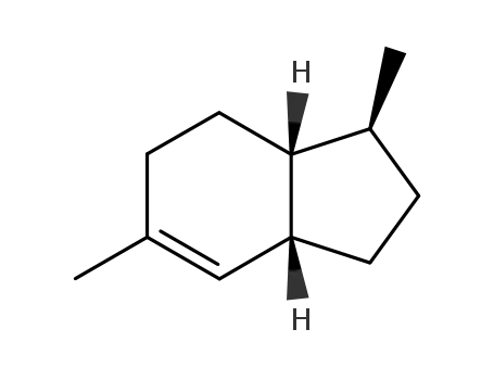 Molecular Structure of 131569-51-2 ((3S,3aR,7aS)-3,6-Dimethyl-2,3,3a,4,5,7a-hexahydro-1H-indene)