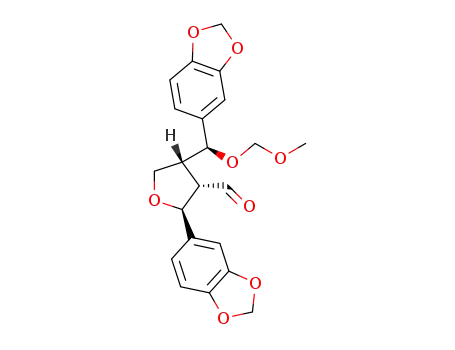 (2S,3R,4R)-4-[(S)-(methoxymethoxy)(3,4-methylenedioxyphenyl)methyl]-2-(3,4-methylenedioxyphenyl)-3-tetrahydrofurancarbaldehyde