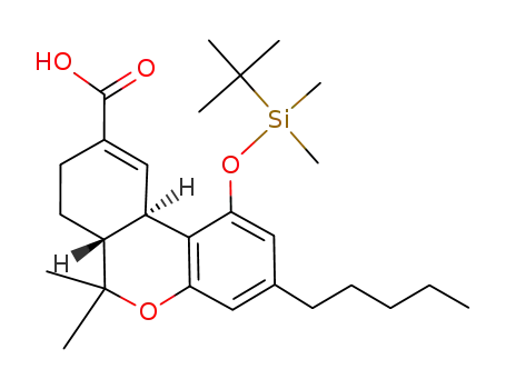 (+/-)-11-nor-9-carboxy-Δ<sup>9</sup>-tetrahydrocannabinol tert-butyldimethylsilyl ether
