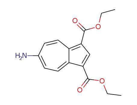 Molecular Structure of 13148-46-4 (diethyl 6-aminoazulene-1,3-dicarboxylate)