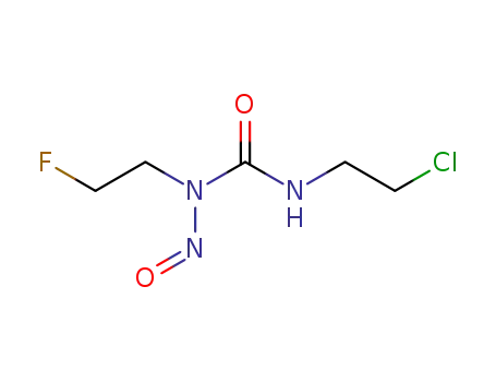 Molecular Structure of 13908-92-4 (3-(2-chloroethyl)-1-(2-fluoroethyl)-1-nitroso-urea)