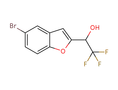 Molecular Structure of 1391737-70-4 (1-(5-broMobenzofuran-2-yl)-2,2,2-trifluoroethanol)