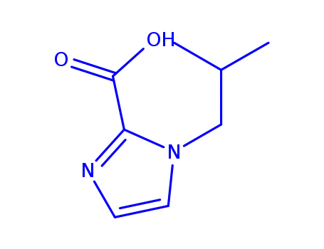 Molecular Structure of 1314951-25-1 (1-isobutyl-1H-imidazole-2-carboxylic acid)