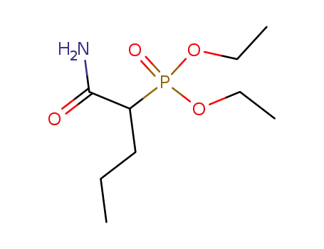 Molecular Structure of 53327-51-8 ((1-carbamoyl-butyl)-phosphonic acid diethyl ester)