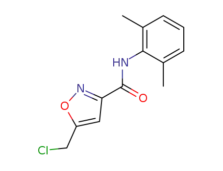 Molecular Structure of 139297-40-8 (5-(chloromethyl)-N-(2,6-dimethylphenyl)oxazole-3-carboxamide)