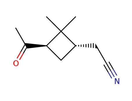 (1S,3S)-3-ACETYL-2,2-DIMETHYLCYCLOBUTANE ACETONITRILE