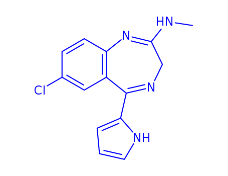 3H-1,4-Benzodiazepin-2-amine,7-chloro-N-methyl-5-(1H-pyrrol-2-yl)-