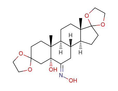 3,3:17,17-bis(ethylendioxy)-5α-hydroxy-6-(E)-hydroxyiminoandrostane