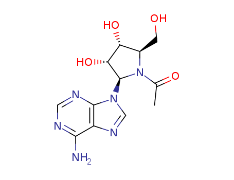 Adenine,9-(4-acetamido-4-deoxy-b-D-xylofuranosyl)- (8CI) cas  13144-02-0