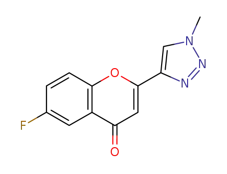 4H-1-Benzopyran-4-one, 6-fluoro-2-(1-methyl-1H-1,2,3-triazol-4-yl)-