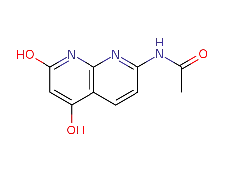 Molecular Structure of 199983-20-5 (N-(5,7-Dihydroxy-[1,8]naphthyridin-2-yl)-acetamide)