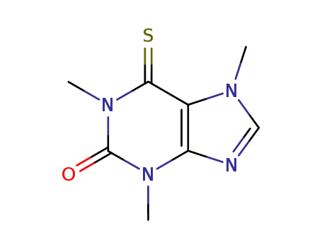Molecular Structure of 13182-58-6 (6-thiocaffeine)