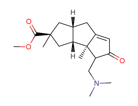 methyl [2S-(2α,3aα,3bβ,7aα)]-2,3,3a,3b,4,5,7,7a-octahydro-2,3b-dimethyl-4-[(dimethylamino)methyl]-5-oxo-1H-cyclopenta[a]pentalene-2-carboxylate