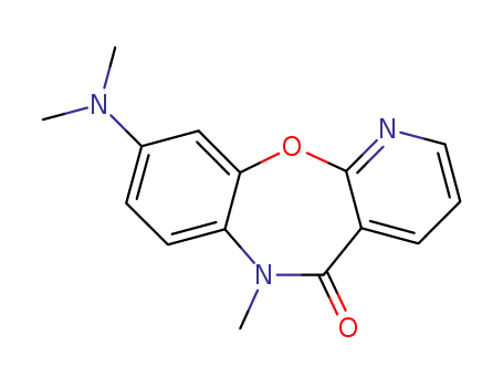 Molecular Structure of 140413-15-6 (9-(dimethylamino)-6-methylpyrido[2,3-b][1,5]benzoxazepin-5(6H)-one)