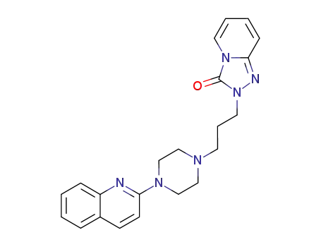 Molecular Structure of 139477-46-6 (2-(3-(4-(2-quinolyl))-1-piperazinyl)propyl-1,2,4-triazolo(4,3-a)pyridin-3(2H)-one)