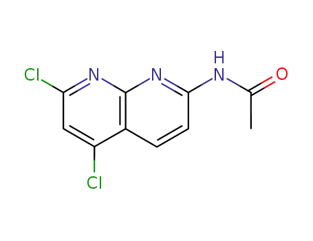 Molecular Structure of 199983-19-2 (7-acetamido-2,4-dichloro-1,8-naphthyridine)