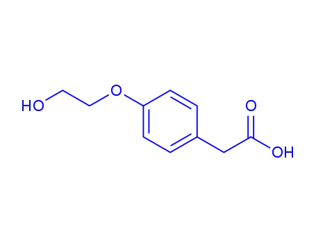 Molecular Structure of 132004-29-6 (2-(4-hydroxyethoxyphenyl)acetic acid)