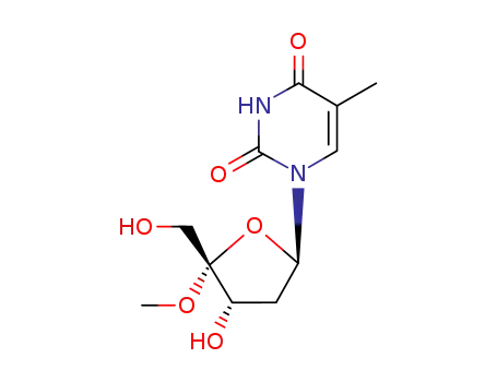 1-[(2R,4S,5R)-4-hydroxy-5-(hydroxymethyl)-5-methoxytetrahydrofuran-2-yl]-5-methylpyrimidine-2,4(1H,3H)-dione (non-preferred name)