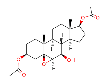 Acetic acid (3S,5S,6R,7R,8S,9S,10R,13S,14S,17S)-17-acetoxy-7-hydroxy-10,13-dimethyl-hexadecahydro-20-oxa-cyclopropa[5,6]cyclopenta[a]phenanthren-3-yl ester